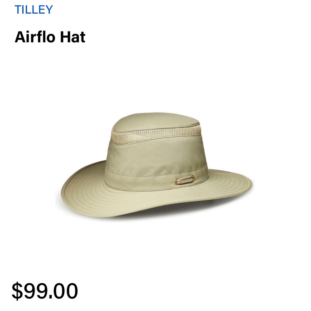 Tilley Airflo Hat, khaki, size 7 & 3/8